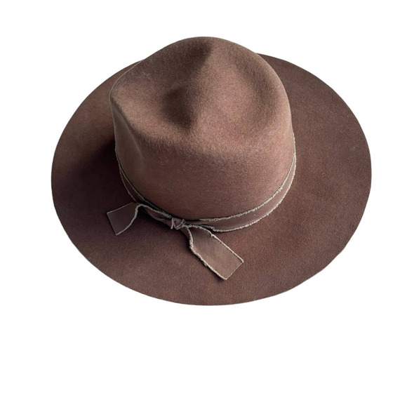 OLIVE & PIQUE BRAND NEW KAIA BROWN WOOL FELT HAT ADJUSTABLE SIZE PINCHED CROWN main image 13